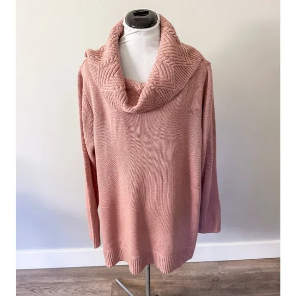 Lane Bryant Maude Cowl Neck Knit Sweater - Size 22/24 - Picture 1 of 9